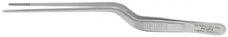 Padgett – Dressing Forceps Jansen 6-1/2 Inch Length Surgical Grade Stainless Steel NonSterile NonLocking Bayonet Handle Straight Serrated Tips – PM-4278
