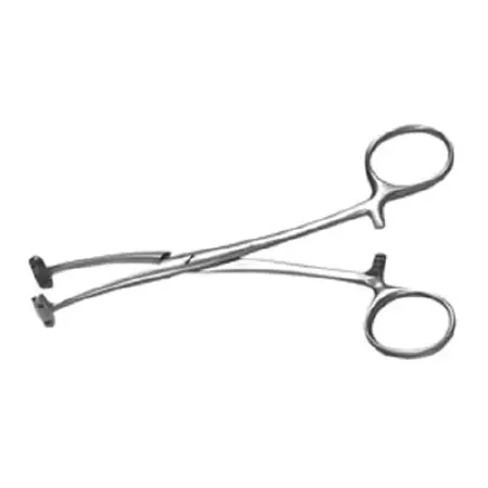 Padgett – Grasping Forceps Pitanguy 5-1/2 Inch Length OR Grade German Stainless Steel NonSterile Ratchet Lock Finger RIng Handle 17 mm Wide Serrated Jaws – PM-4321