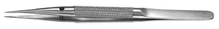Padgett – Micro Suture Forceps 6 Inch Length Surgical Grade Stainless Steel NonSterile NonLocking Round Thumb Handle Straight 0.3 mm Wide Tips with Tying Platform – PM-4860