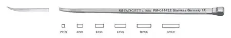 Padgett – Osteotome 10 mm Width Curved OR Grade Stainless Steel NonSterile 5 Inch Length – PM-044430