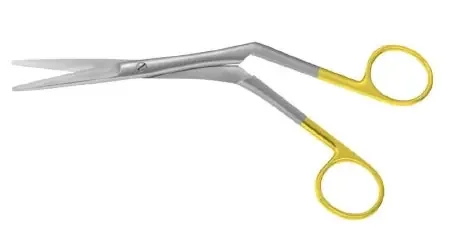 Padgett – Septal Scissors 7-3/4 Inch Length Surgical Grade Stainless Steel / Tungsten Carbide NonSterile Finger Ring Handle Angled Blade Blunt Tip / Blunt Tip – PM-2838