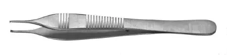 Padgett – Tissue Forceps Adson 4-3/4 Inch Length Surgical Grade Stainless Steel NonSterile NonLocking Narrow Thumb Handle Straight Delicate Tips with 1 X 2 Teeth – PM-6127
