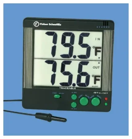 PANTek Technologies – Digital Thermometer with Alarm Fahrenheit / Celsius -58° to +158°F (-50° to +70°C) Internal Probe / External Probe Multiple Mounting Options Battery Operated – ACC895DIG