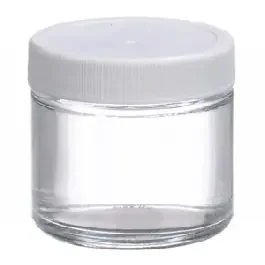 PANTek Technologies – Sample Jar Straight Sided / Wide Mouth Soda-lime Glass / Polypropylene Closure 2 oz. – W216903