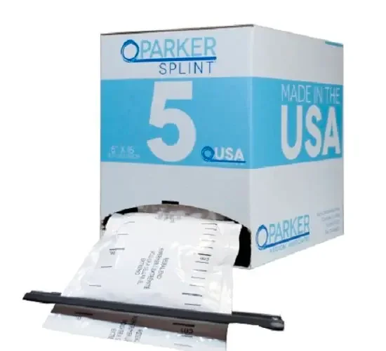Parker Splint – Padded Splint Roll 5 Inch X 15 Foot Fiberglass White – PS5L1