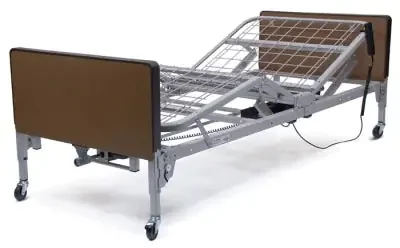 Patriot – Electric Bed Home Care High-Low 87 Inch Length Grid Sleep Deck 9-1/2 to 20 Inch (Casters in Low Position), 13 to 23-1/2 Inch (Casters in Standard Position) Height Range – US0458-RPKG