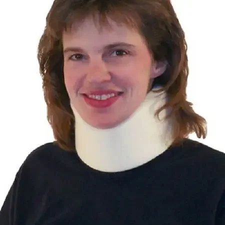 Patterson Medical Supply – Cervical Collar Contoured / Medium Density Adult One Size Fits Most One-Piece 3-1/2 Inch Height 24 Inch Length – 563103