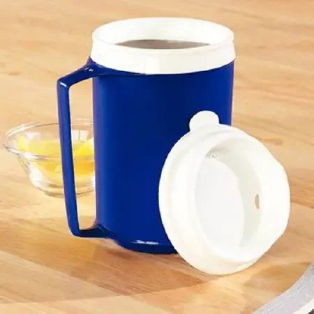 Patterson Medical Supply – Drinking Mug 12 oz. Blue Plastic Reusable – 1137