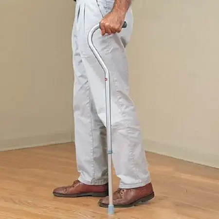 Patterson Medical Supply – Offset Cane Aluminum 29 to 38 Inch Height – 6579