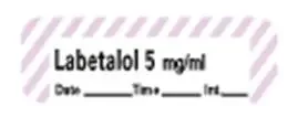 PDC – Drug Label Anesthesia Label Labetalol 5mg/mL Violet / White 1/2 X 1-1/2 Inch – LANS-117D5