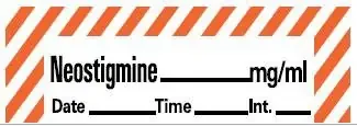 PDC – Drug Label Anesthesia Label Neostigmine_mg/mL Date_Time_Int Red / White 1/2 X 1-1/2 Inch – LANS-15