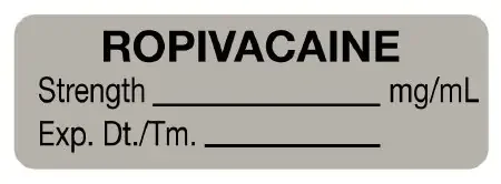 PDC – Drug Label Anesthesia Label Ropivacaine_% Date_Time_Int Gray 1/2 X 1-1/2 Inch – 59709272