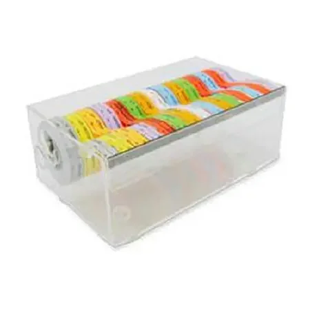 PDC – Tape Dispenser 3-1/8 X 5 X 8-3/8 Inch Desktop Manual Pull Plastic Clear For use with Syringe Tape – DSP-DST