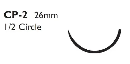 PDS Plus – Antibacterial Suture with Needle Absorbable Uncoated Violet Suture Monofilament Polydioxanone with Irgacare MP Antibacterial Suture Size 0 27 Inch Suture 1-Needle 26 mm Length 1/2 Circle Reverse Cutting Needle – PDP970H