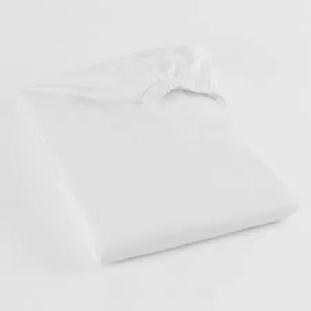 Pecale – Bed Sheet Fitted Sheet White Cotton 60% / Polyester 40% Reusable – 03540100
