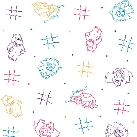 Pedia Pals – Table Paper 18 Inch Width Print (Animal) Crepe – 49005