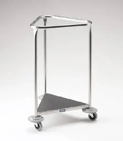 Pedigo – Hamper Stand Rolling Triangular Opening Open Top Without Lid – P-1121-SS