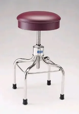 Pedigo Products – Exam Stool Backless Spin Lift Height Adjustment 4 Casters, 2 Inch Diameter Black – P-38-W/C-BLK