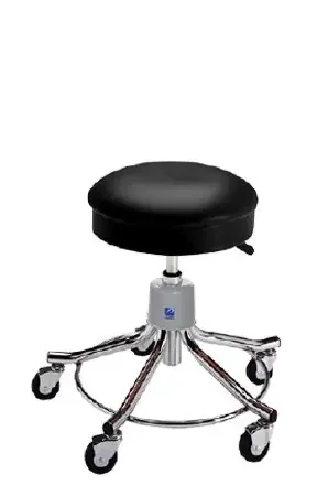 Pedigo Products – Exam Stool Spin Lift, Pneumatic 5 Casters, Easy Rolling 2-1/2 Inch Casters Black – P-536-GS-LAK
