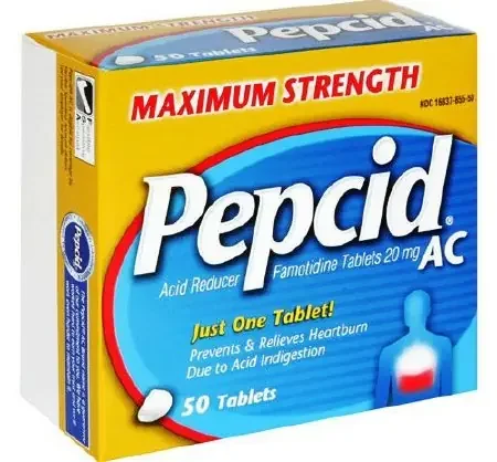 Pepcid AC – Antacid 20 mg Strength Tablet 50 per Box – 16837085550