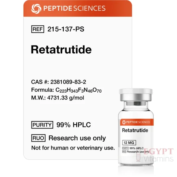 Peptide Sciences Retatrutide 12mg – Multi-Target Peptide for Advanced Metabolic & Weight Research