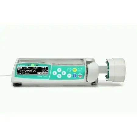 Perfusor Space – Syringe Infusion Pump Ni-MH, Lithium Ion Battery Wireless 3 to 60 mL Syringe 0.01 to 99.99 mL/h in stages from 0.01 mL/h100.0 – 999.9 mL/h in stages from 0.1 mL/h – 8713031U
