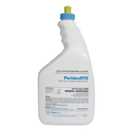 PeridoxRTU Sporicidal – Surface Disinfectant Cleaner Peroxide Based Manual Pour Liquid 32 oz. Bottle Vinegar Scent Sterile – CR85335IR