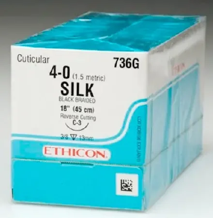 Perma – Hand SUTUPAK – Suture without Needle Braided Silk Nonabsorbable Coated Size 1 60 Inch Suture – SA7H