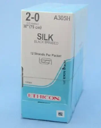 Perma – Hand SUTUPAK – Suture without Needle Braided Silk Nonabsorbable Coated Size 2 – 0 30 Inch Suture – A305H