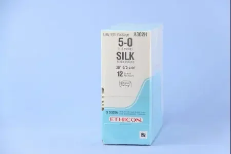 Perma – Hand SUTUPAK – Suture without Needle Braided Silk Nonabsorbable Coated Size 5 – 0 18 Inch Suture – A302H