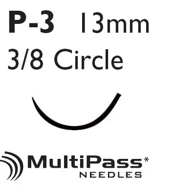 Perma-Hand – Suture with Needle Nonabsorbable Coated Black Suture Braided Silk Size 6 – 0 18 Inch Suture 1-Needle 13 mm Length 3/8 Circle Reverse Cutting Needle – 1639G