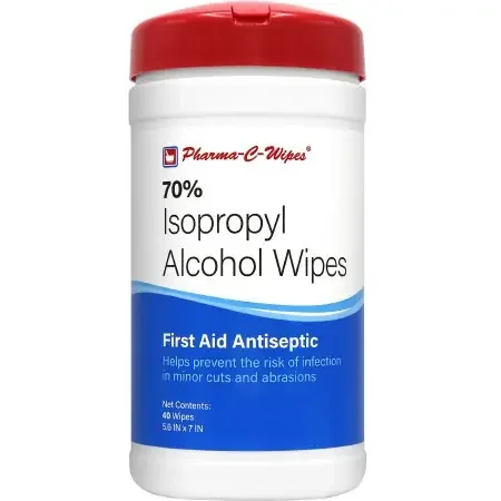 Pharma-C-Wipes – Antiseptic Skin Wipe Towelette Canister – 200736