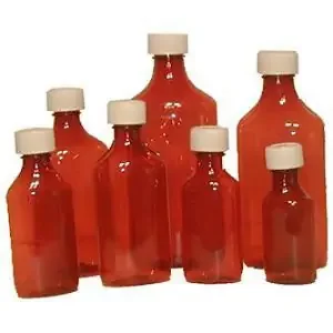 Pharmacy Automation Supplies – Prescription Bottle, Oval Amber – MLOCR02