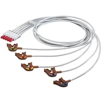 Philips Healthcare – ECG Cable Set 2.5mm, 5-Leads, With Grabber For M1663A, M1949A – 989803125881