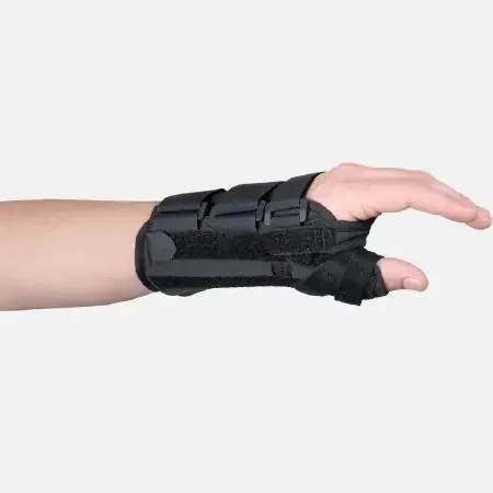 Phomfit – Wrist / Hand / Thumb Brace Aluminum / Foam / Nylon / Polyester Left Hand Black Large – 447-LT-L