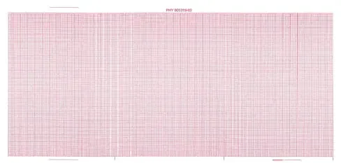Physio-Control – Diagnostic Recording Paper Thermal Paper 4 Inch X 73 Foot Roll Red Grid – 7G31091427