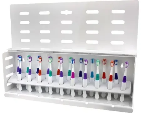 Plak Smacker – Toothbrushes with Rack Assorted Colors – 41013W