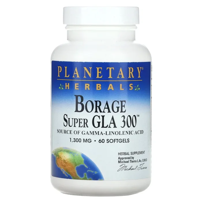 Planetary Herbals, Borage Super Gla 300 1300 mg, 60 Softgels