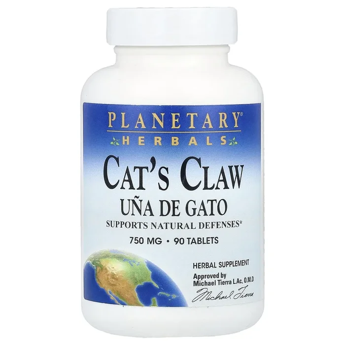 Planetary Herbals, Cat’s Claw 750 mg, 90 Tablets