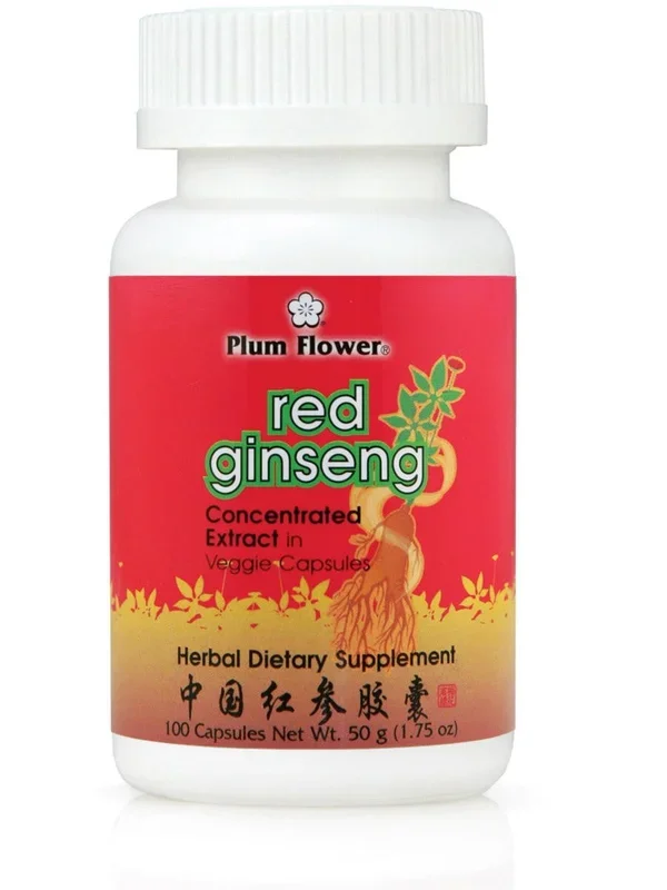Plum Flower, Red Ginseng, Hong Ren Shen, 100 ct