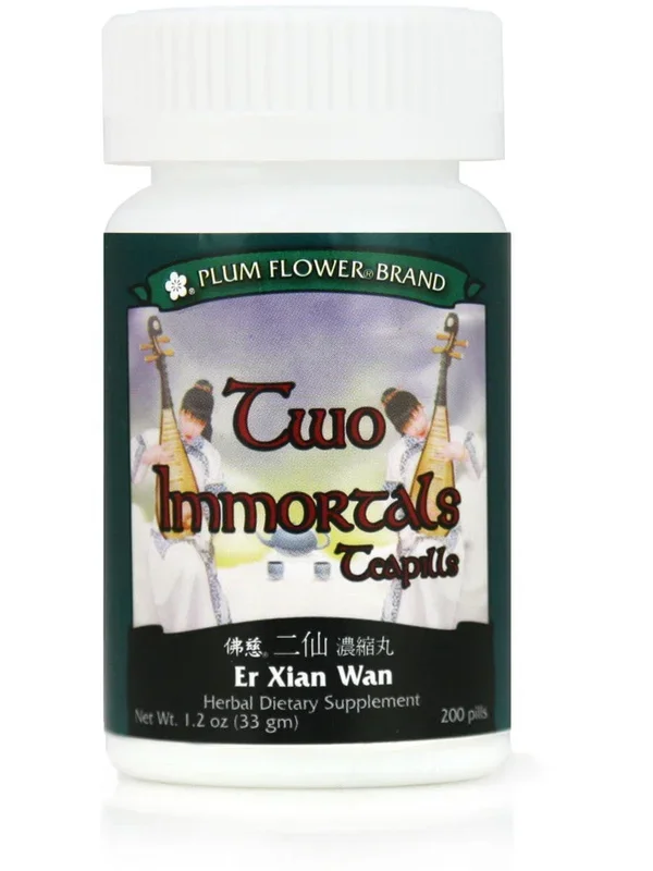 Plum Flower, Two Immortals Formula, Er Xian Wan, 200 ct