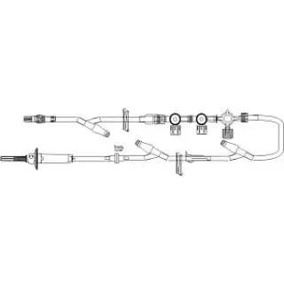 PlumSet – Primary IV Administration Set 15 Drops / mL Drip Rate 125 Inch Tubing 1 Port – B5900-44