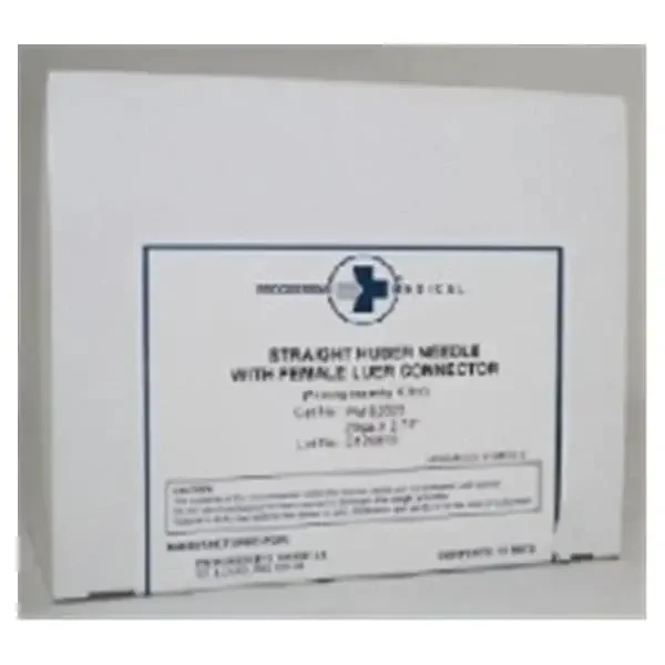 PMI – Huber Infusion Set 20 Gauge 3/4 Inch 6 Inch Tubing Without Port – PMI203S