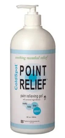 Point Relief ColdSpot – Topical Pain Relief 0.06% – 12% Strength Menthol / Methyl Salicylate Topical Gel 32 oz. – 11-0711-1