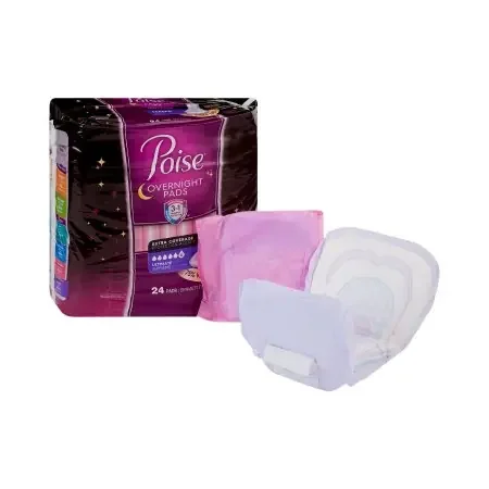 Poise – Bladder Control Pad 16.2 Inch Length Heavy Absorbency Absorb-Loc Core One Size Fits Most Adult Female Disposable – 46995