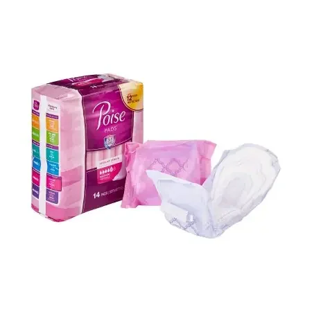 Poise – Bladder Control Pad 3 X 11 Inch Length Heavy Absorbency Absorb-Loc Core Regular Adult Female Disposable – 19568