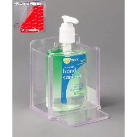 Poltex – Hand Hygiene Holder Clear PETG Manual 8 oz. bottle VHB Tape Mount – HANDSANSFIX-T