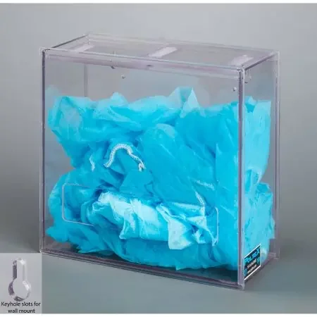 Poltex – PPE Dispenser Wall Mount Clear 4 X 10 X 10 Inch PETG Plastic – BULKPPE10-W