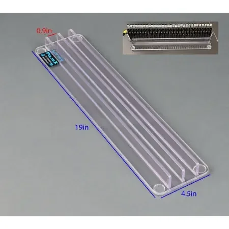 Poltex – Sample Tube Strip Tray Stabilizer 2 Slot, Clear For use with Hamilton Machine – SMPSTABHAM2