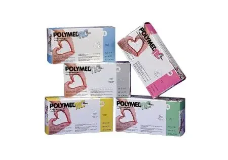 Polymed TLC – Exam Glove X-Large NonSterile Latex Standard Cuff Length Micro-Textured Ivory – PME105